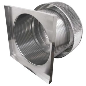 24 inch Roof Vent with Curb Mount Flange | Aura Gravity Vent AV-24-C12-CMF